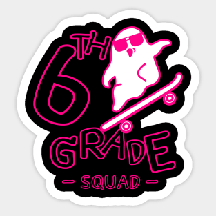 6th grade ghost Sticker